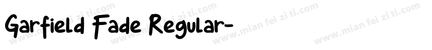 Garfield Fade Regular字体转换